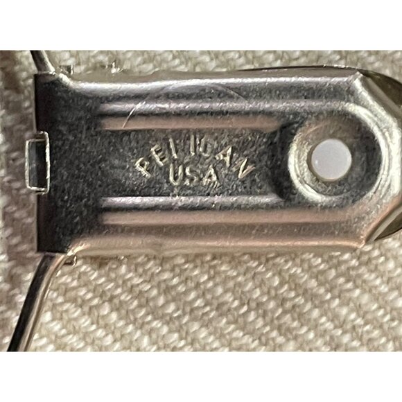 Vintage Pelican Suspenders Used Striped Black Burgundy Gray Clip On BBB - Picture 9 of 10